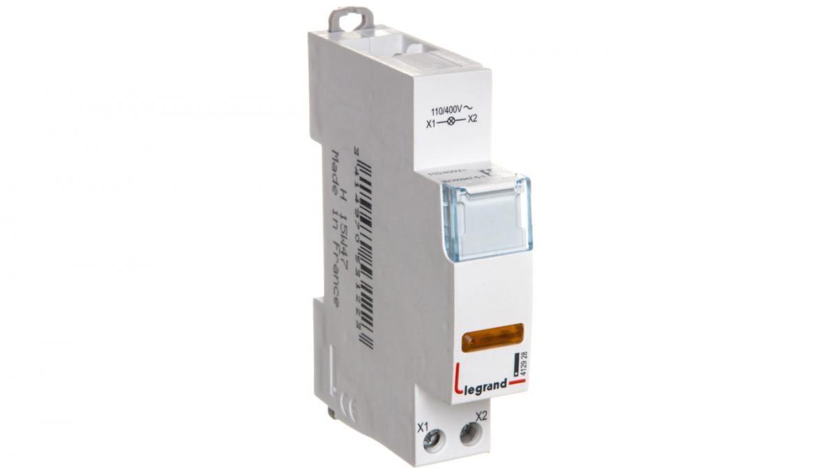 LEGRAND Lampka pojedyncza LED żółta 110/400V