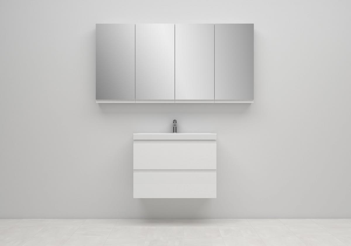 CERSANIT Zestaw 979 Moduo Slim 80 biały (szafka + umywalka)
