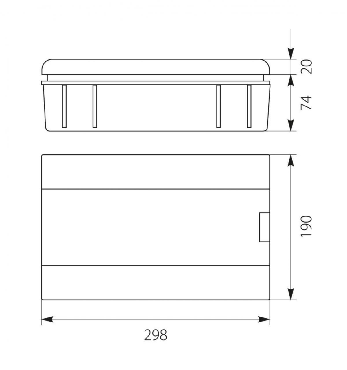ELEKTRO-PLAST OPATÓWEK Rozdzielnica podtynkowa SRp-12 (N+PE) IP40