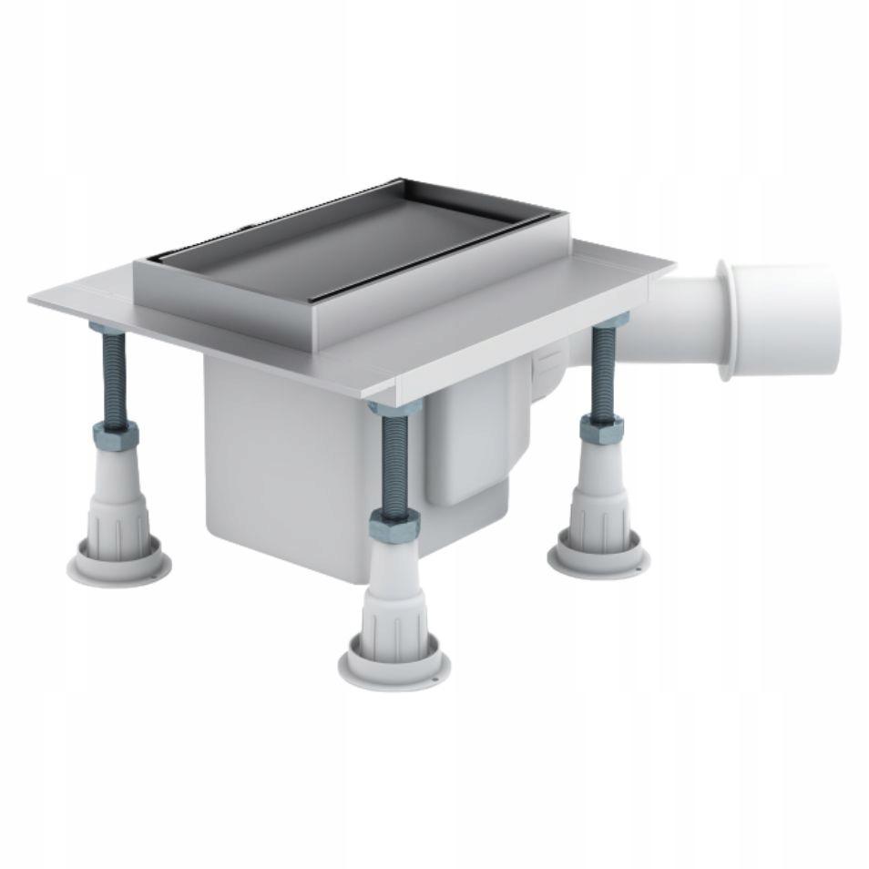 Odpływ liniowy STANDARD - SET z rusztem do zabudowy płytkami 100x8x9,5. ZES