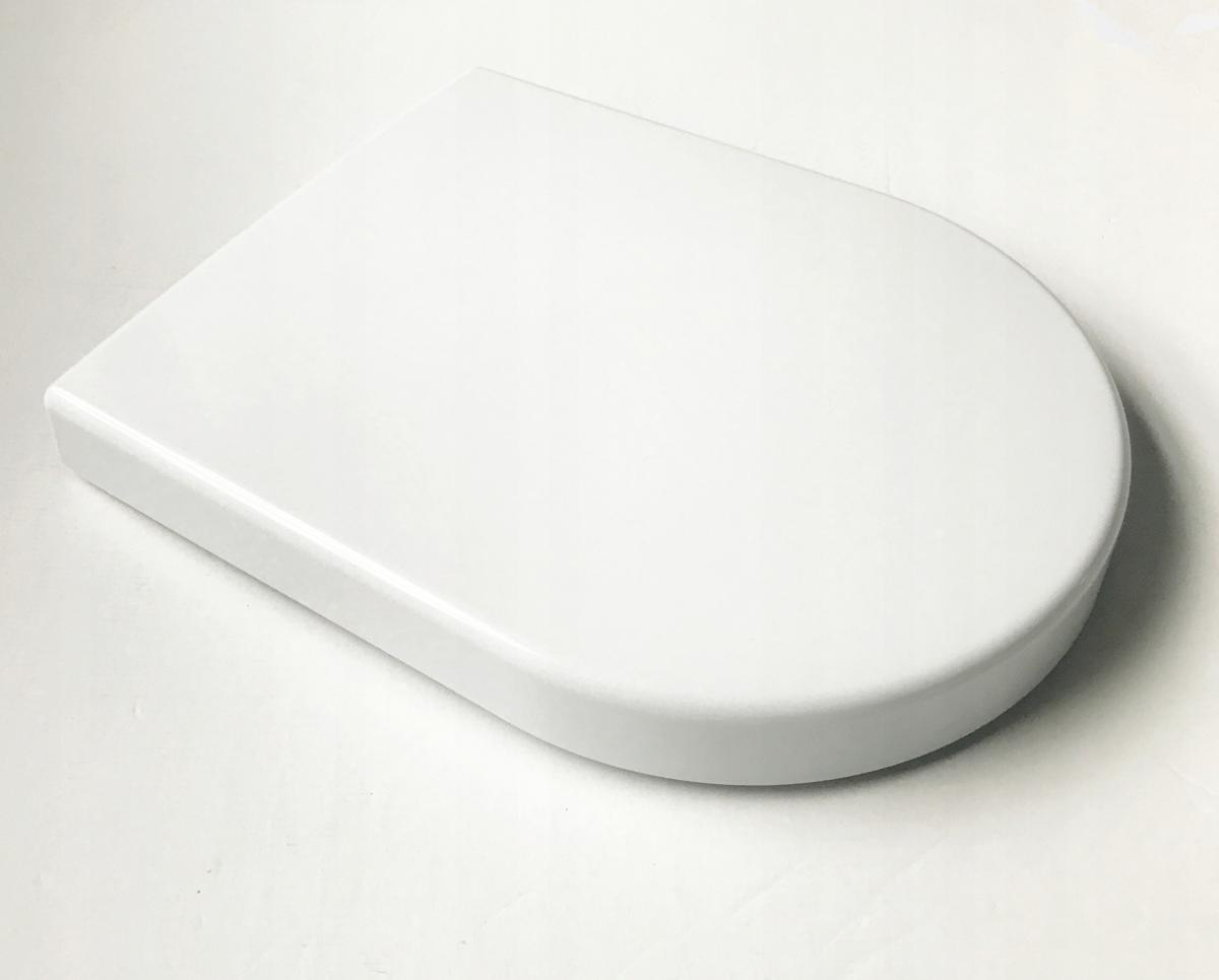 Deska sedesowa City Oval Slim, duroplast antybakteryjna, system wolnego opa