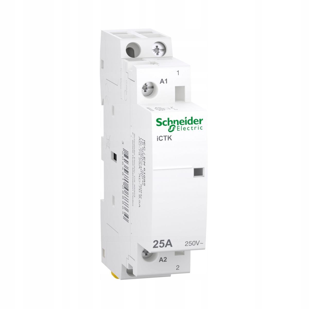 Stycznik modułowy, Acti9 iCTK50-25-20-230 25A 2NO 50Hz 230/240 VAC, bez moż
