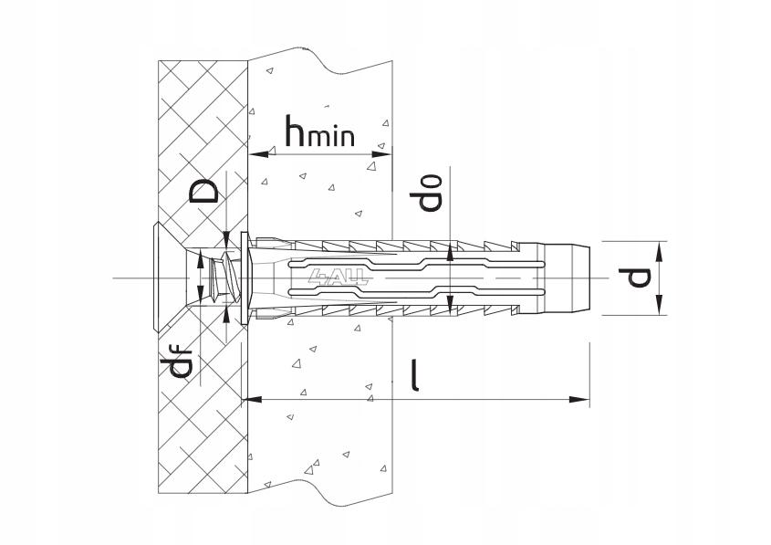 RAWLPLUG Kołek uniwersalny 4ALL fi 08 mm