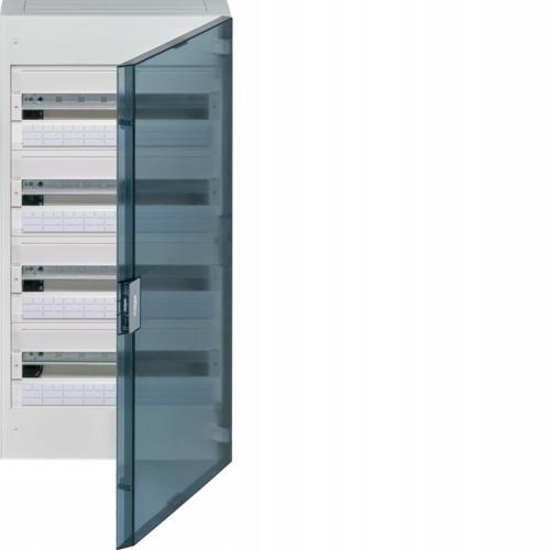 HAGER Rozdzielnica natynkowa VEGA 4x18M IP40, drzwi transparentne
