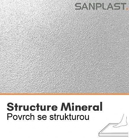 Brodzik min kwadratowy 100x100x3cm SANPLAST Open Structure Mineral B-M/OPEN