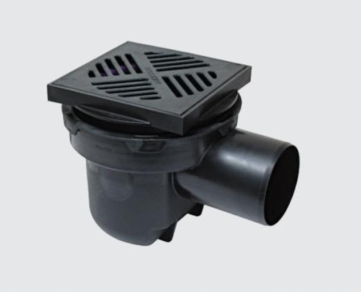Wpust podwórzowy Ecoguss nasadka z Ecoguss z ramą nośną 250 × 250 mm, do pł