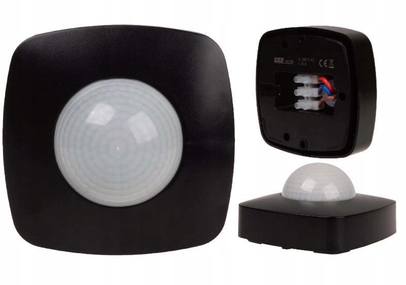 Czujnik ruchu PIR z funkcją obecności, IP-65, sufitowy, 360°, 10A, 230V DR-