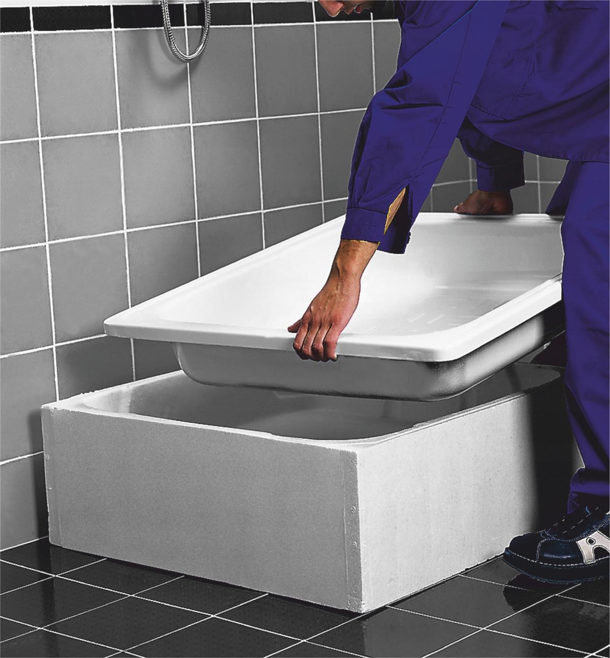 Nośnik do brodzików stalowych kwadrat 90x90x28 głębokość max16 cm 2.004