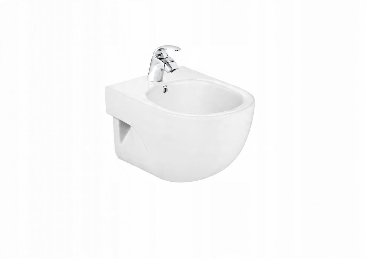 Miska wisząca MERIDIAN COMPACTO 48x36cm Rimless Deska wolnoopad. SLIM Biały