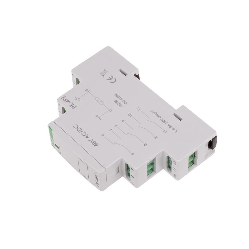 Przekaźnik elektromagnetyczny PK-4PZ 230V AC, styk: 2P I=2x8A, 2Z I=2x8A, 1
