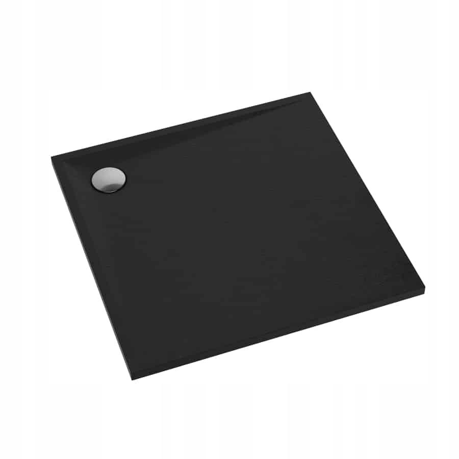 SCHEDPOL Brodzik kompozyt Etrusco Stabilsound Black Stone 90x90 syfonem