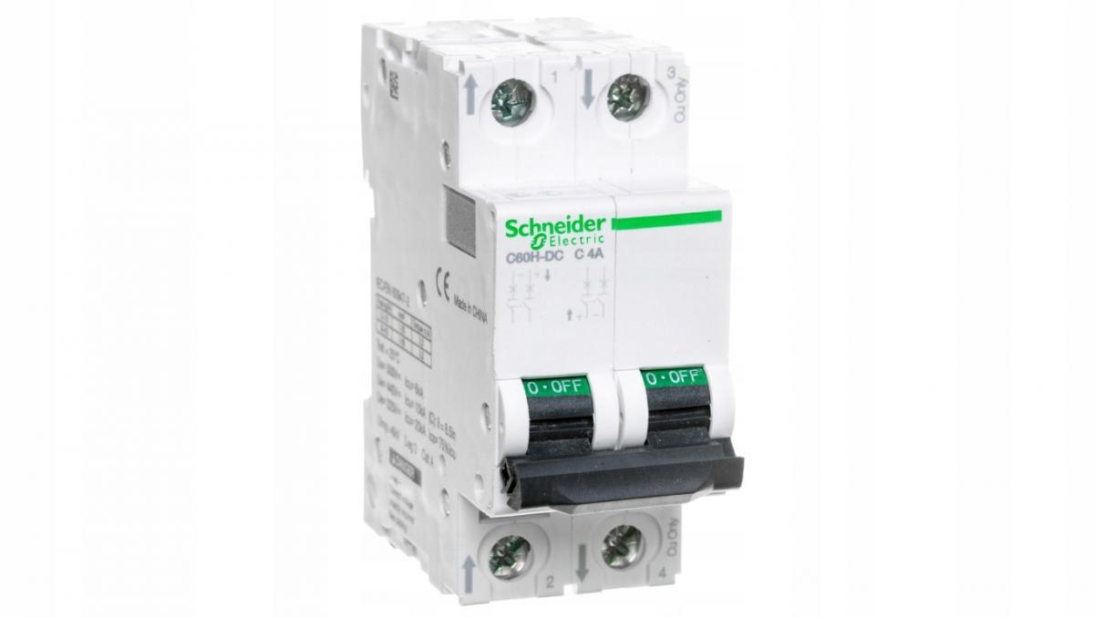 SCHNEIDER ELECTRIC Wyłącznik nadprądowy C60H-DC-C4-2 C 4A 2-biegunowy