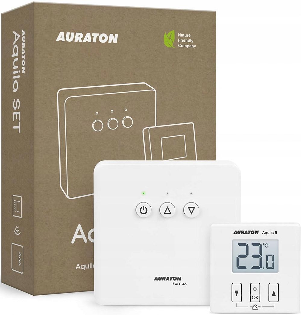AURATON Aquila SET - Dobowy, bezprzewodowy regulator temperatury ze sterown