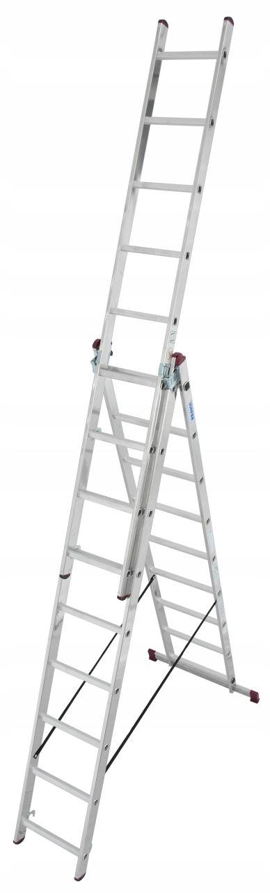 KRAUSE CORDA Drabina wielofunkcyjna 3x9 stopni