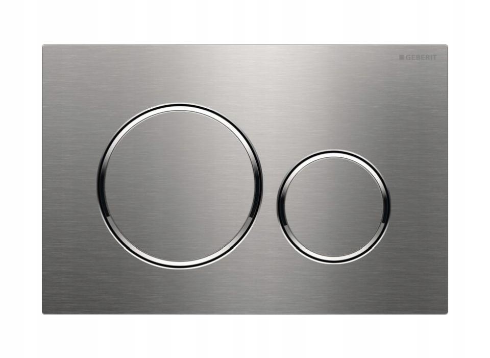 GEBERIT Przycisk spłukujący Sigma20, przedni, stal nierdzewna