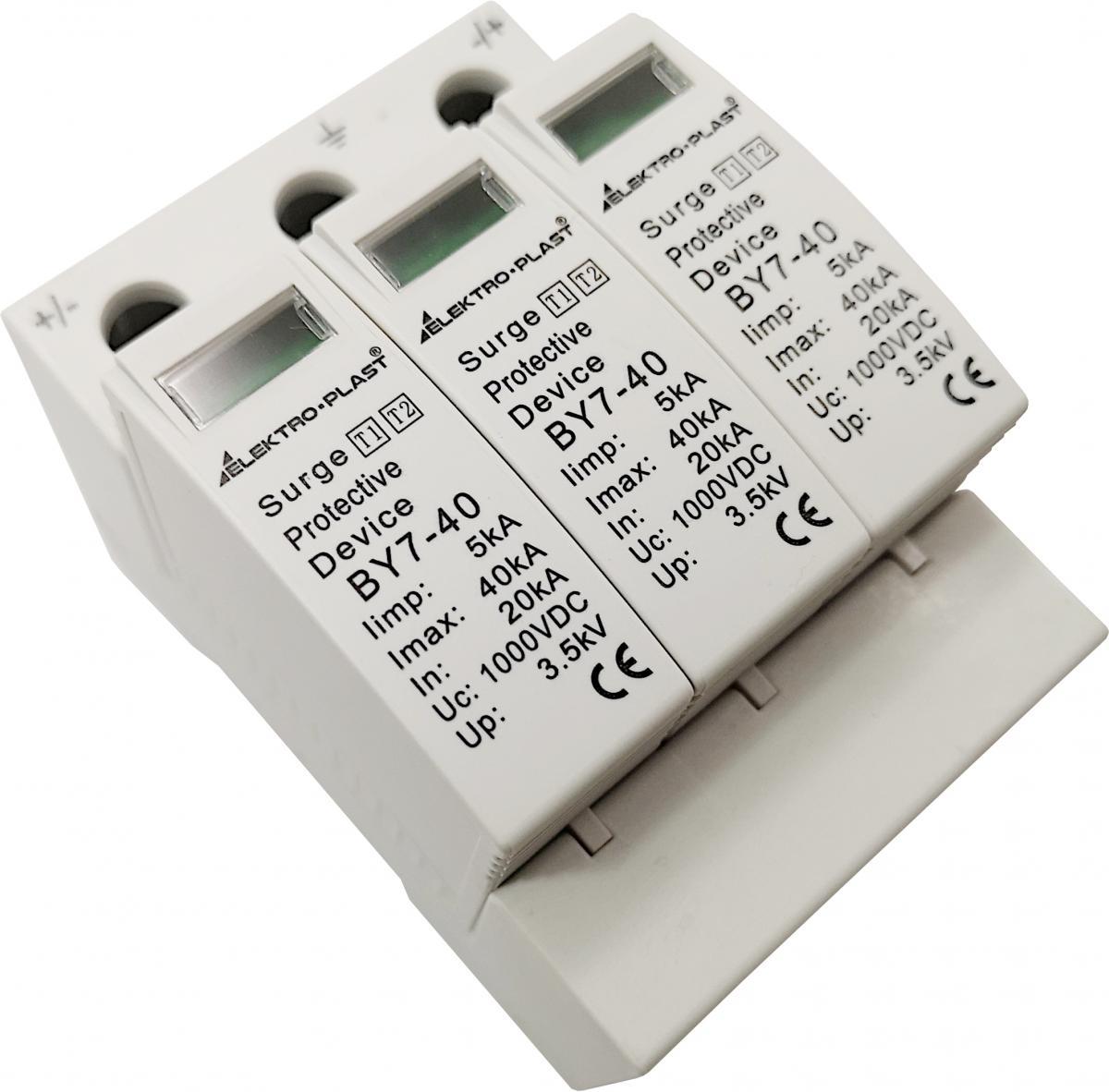 ELEKTRO-PLAST OPATÓWEK Ogranicznik przepięć PV 3P (T1+T2 DC) BY7-40 1000VDC