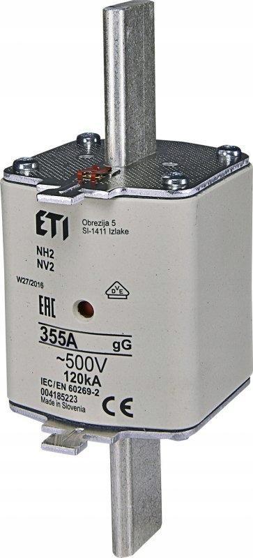 ETI Wkładka topikowa przemysłowa zwłoczna KOMBI NH2 gG 80A/500V