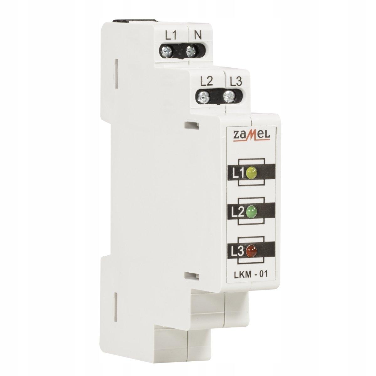 Wskaźnik zasilania 230V/400V LED czerwona/zielona/żółta TN Typ: LKM-01-40