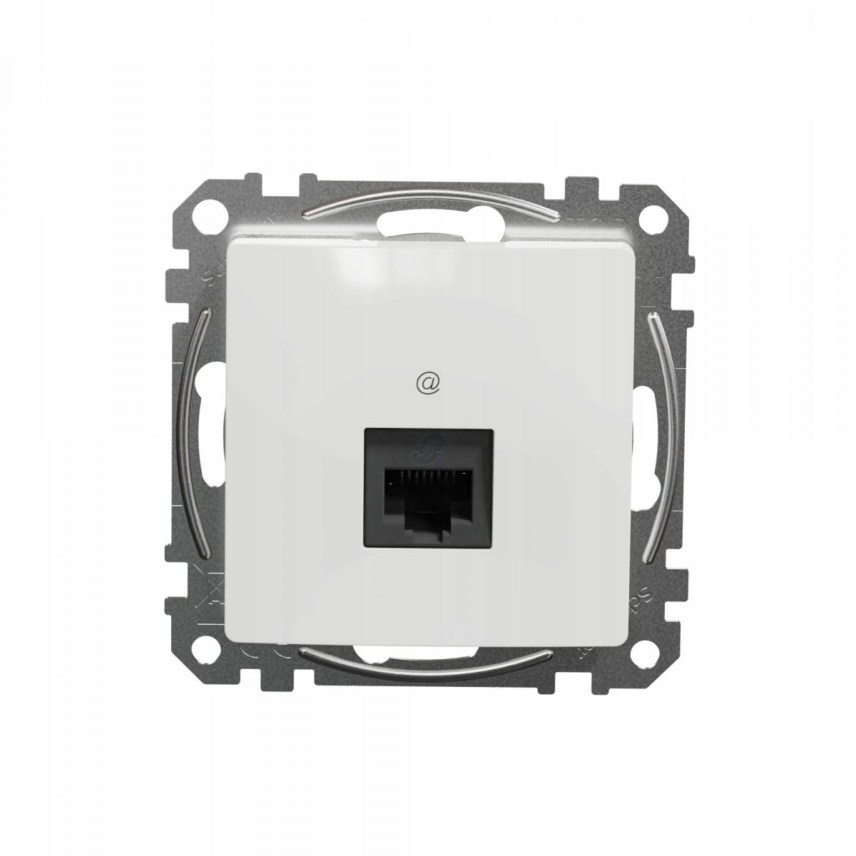 SCHNEIDER ELECTRIC Gniazdo komputerowe RJ45 kat.5e UTP, biały SEDNA DESIGN