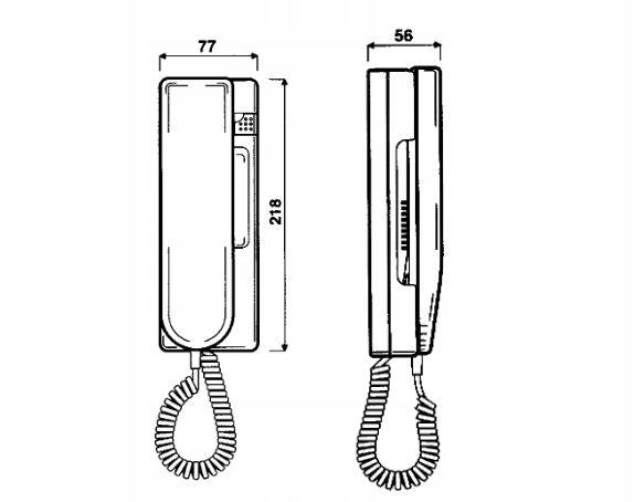 MIWI-URMET Unifon 1131 do systemu cyfrowego Matibus