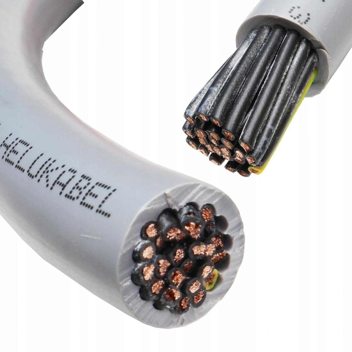 HELUKABEL Przewód sterowniczy JZ-500 25G1,5 500V żyły czarne, numerowane