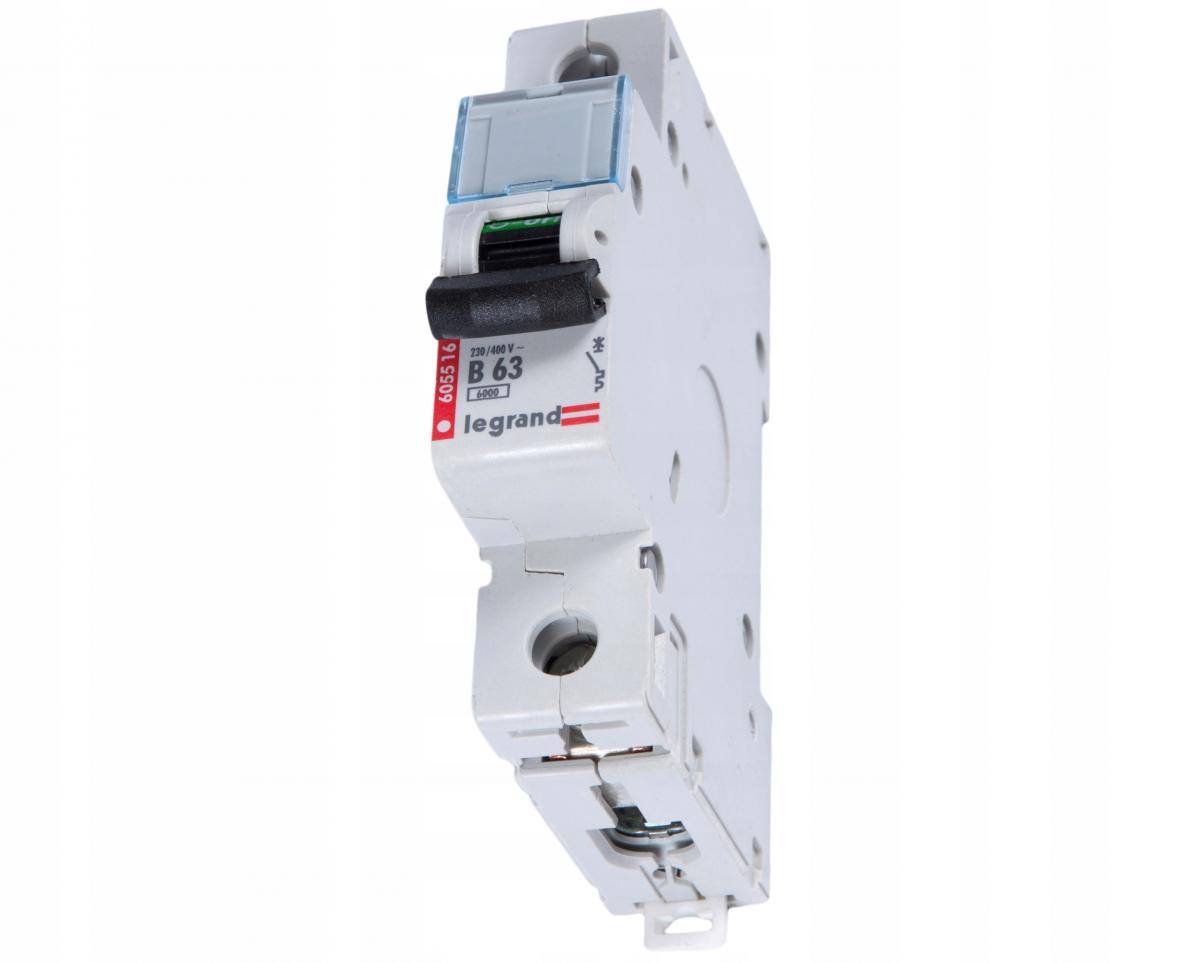 LEGRAND Wyłącznik nadprądowy S 301 1P B 63A 6000A TX3