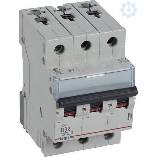 LEGRAND Wyłącznik nadprądowy S 303 3P B 32A 6000A TX3
