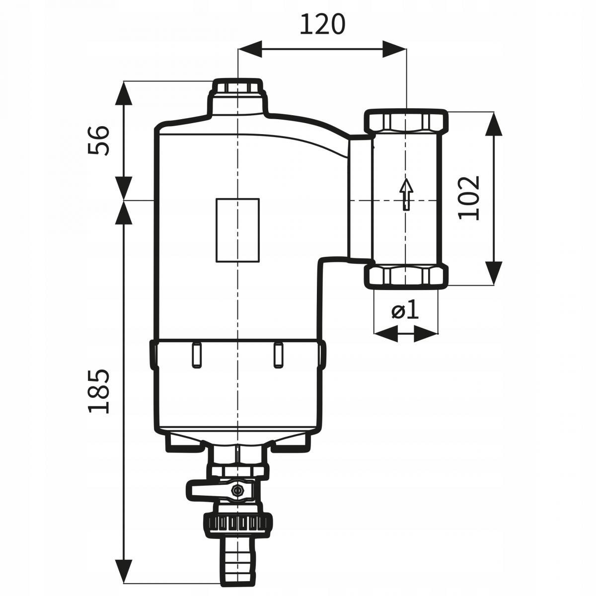 AFRISO-Separator zanieczy.FAR 202 1'' 7772020