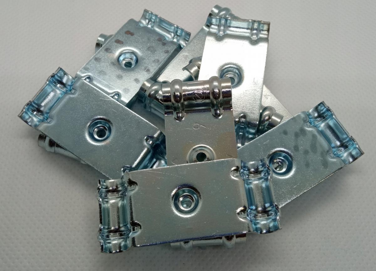 RAWLPLUG Uchwyt stalowy do kabli, ocynkowany, podwójny, średnica 10 mm