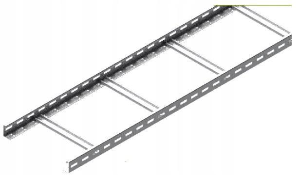 BAKS Drabinka DKP600H50/3 N, grubość blachy 1,5mm