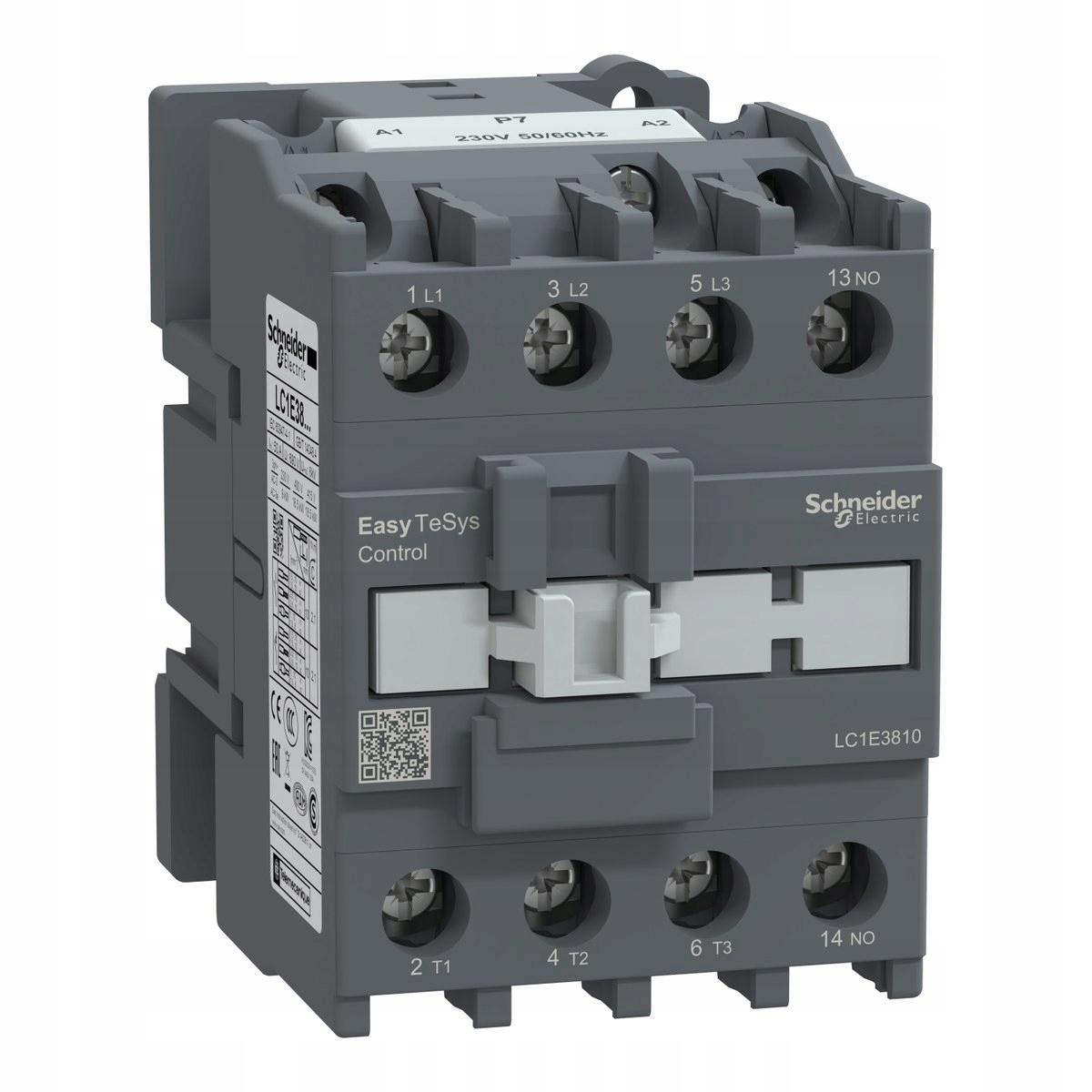 Stycznik mocy, Easy TeSys Control, AC-3, 38A, 3P(1NO), cewka 230V, 50/60Hz