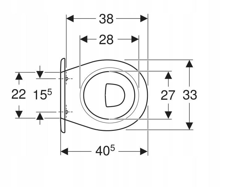 GEBERIT Zestaw stojącej miski WC dla dzieci Bambini z deską sedesową