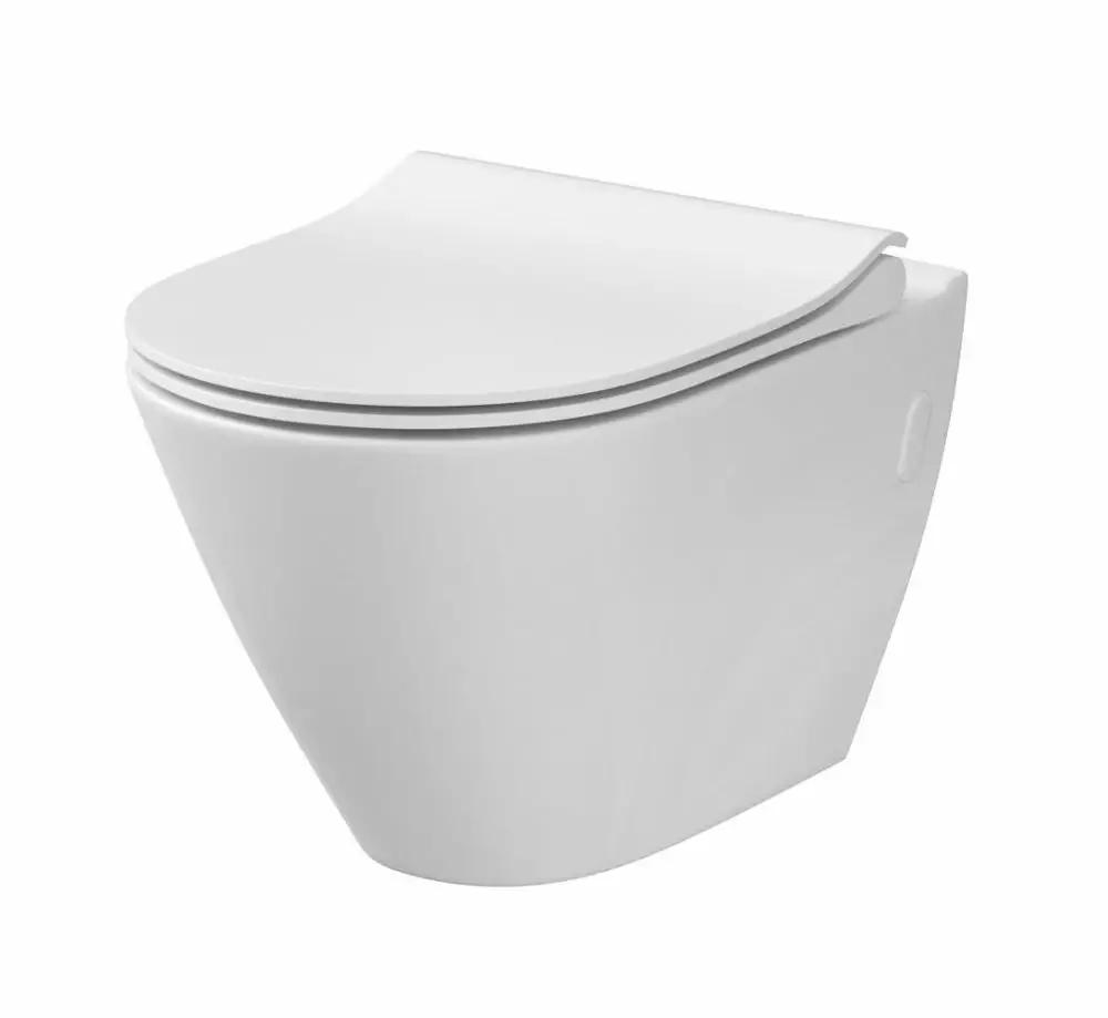 Deska sedesowa City Oval Slim, duroplast antybakteryjna, system wolnego opa