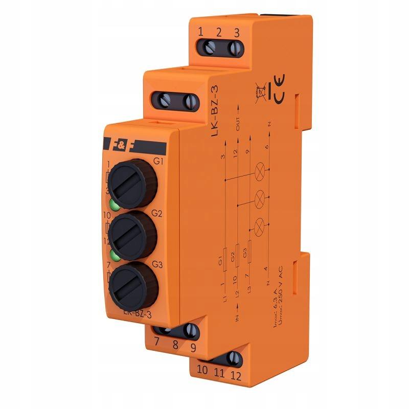 F&F Zestaw: monitor zużycia energii MEF-3-OPTI-100 FOX z lampką LK-BZ-3