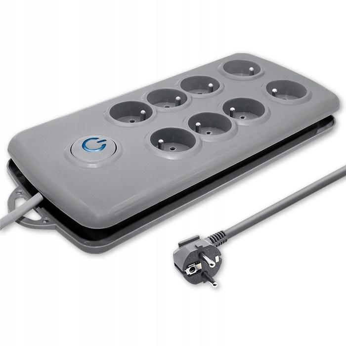QOLTEC Listwa antyprzepięciowa Quick Switch 8 gniazd 2.5m
