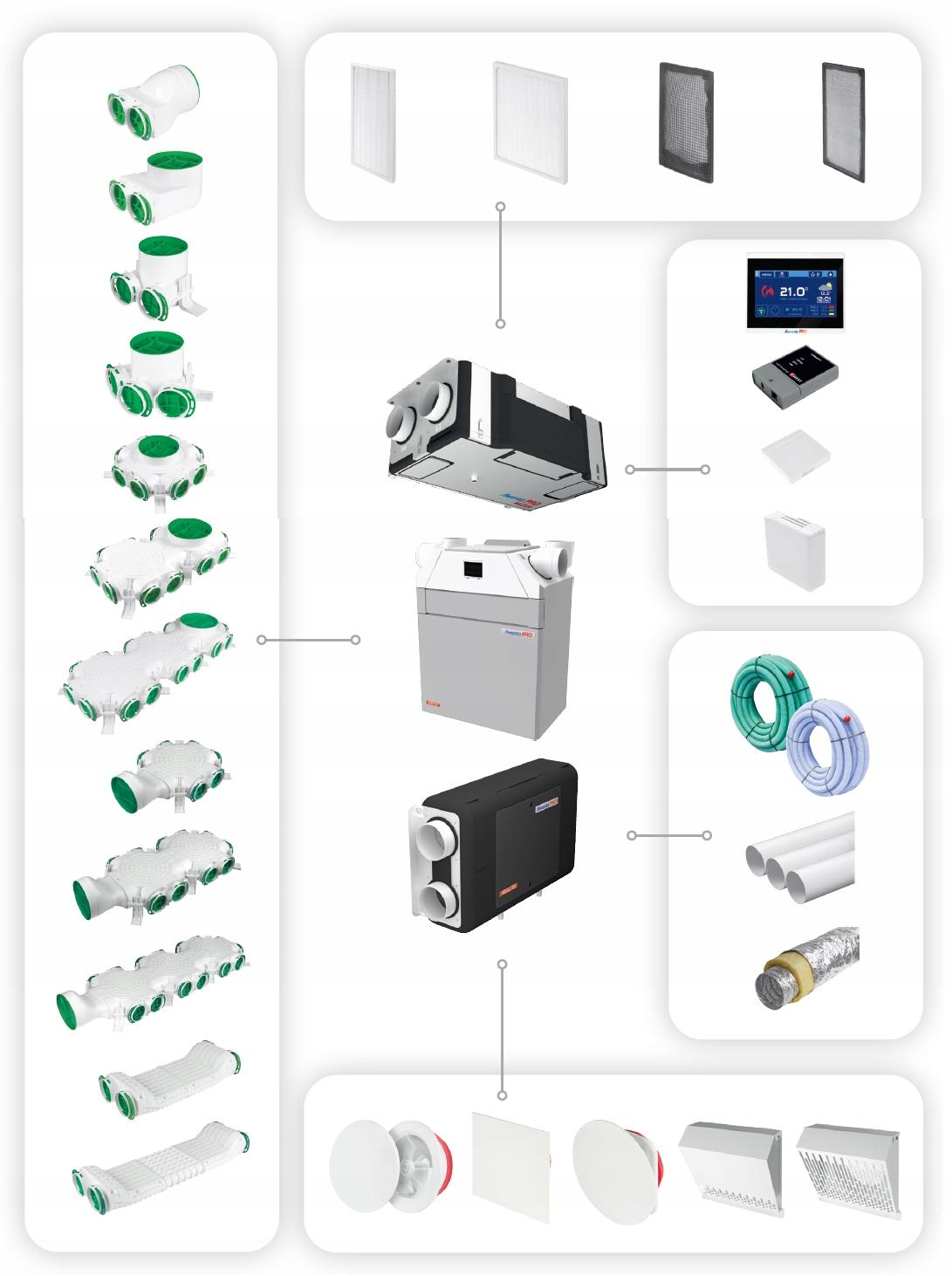 AWENTA Wyrzutnia ścienna metalowa fi250, grafitowy
