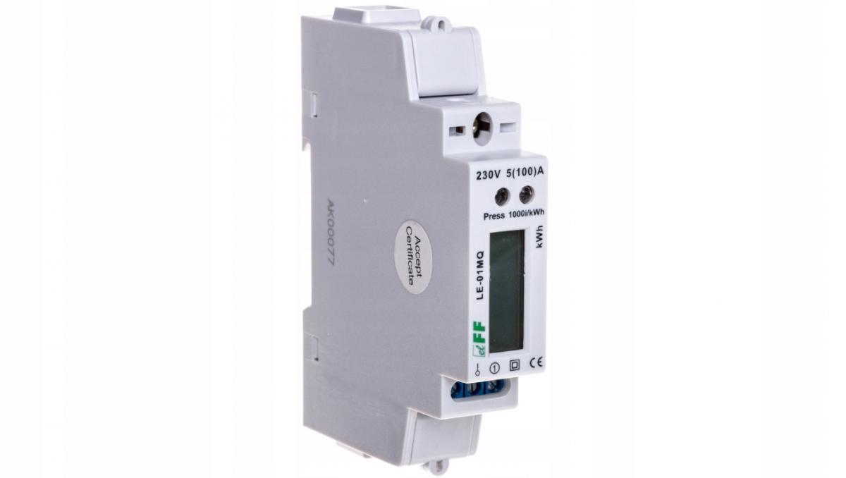Jednofazowy licznik zużycia energii czynnej i biernej, modbus rtu, 100(5)a,