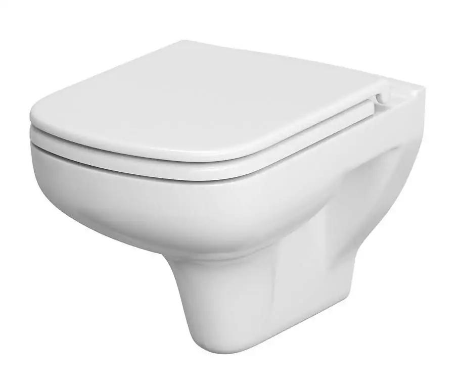 Zestaw 652 Miska zawieszana bezkołnierzowa Colour New CleanOn, deska duropl