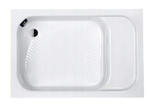 Brodzik akryl prostokąt 80x120x28cm SANPLAST Classic Bzs/CL STB siedzisko