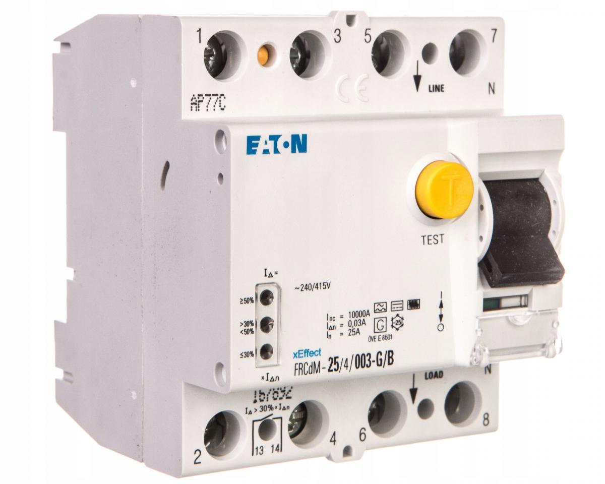 EATON Wyłącznik różnicowoprądowy typ G/B 4-biegunowy FRCdM-25/4/003-G/B