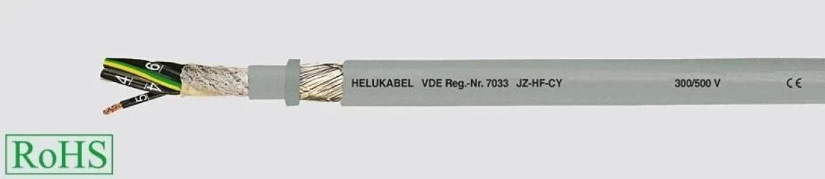 KABEL ELASTYCZNY 300/500V JZ-HF-CY 7G1,5 QMM B.GIĘTKIŻYŁY CZARNE NUMER EKRA