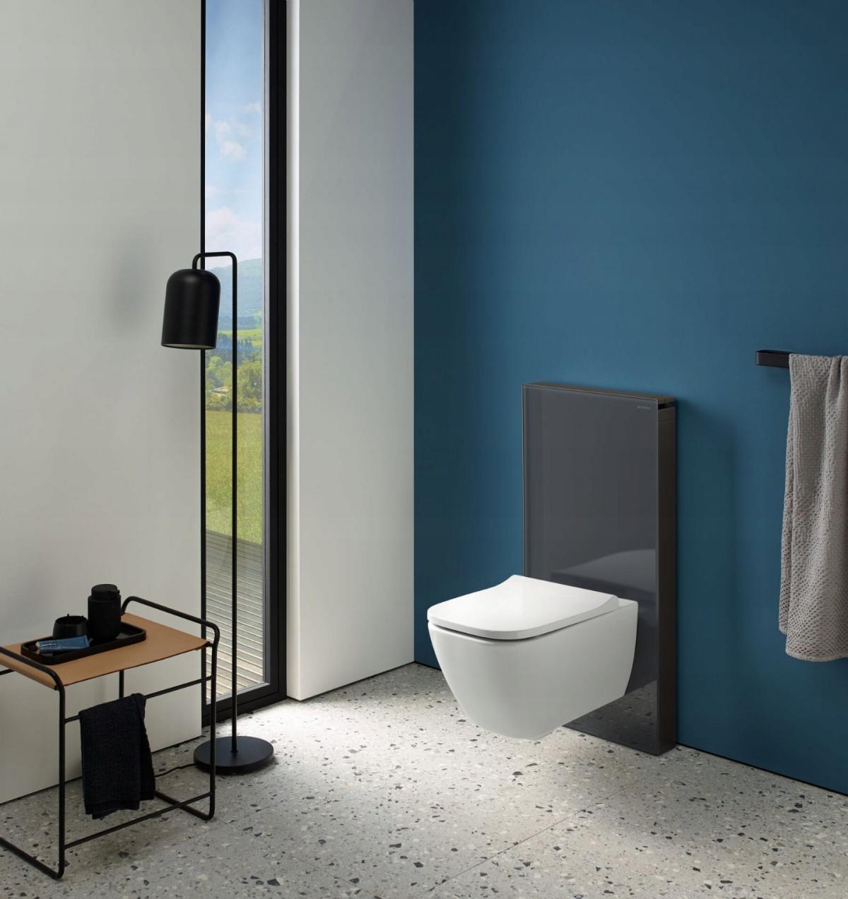 Zestaw wiszącej miski WC iCon, lejowa, B35.5 cm, H37.5 cm, T53 cm, ukryte m
