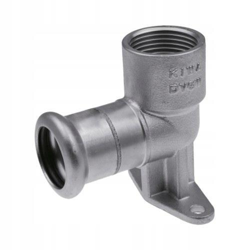 Kolano ścienne z uszami GW Inox - 18 Rp1/2 L = 63 mm