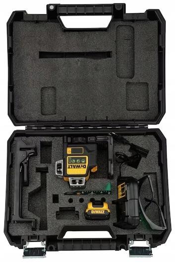 DeWalt 12V XR Krzyżowy zielony laser liniowy 3 X 360 - 1 X 2Ah
