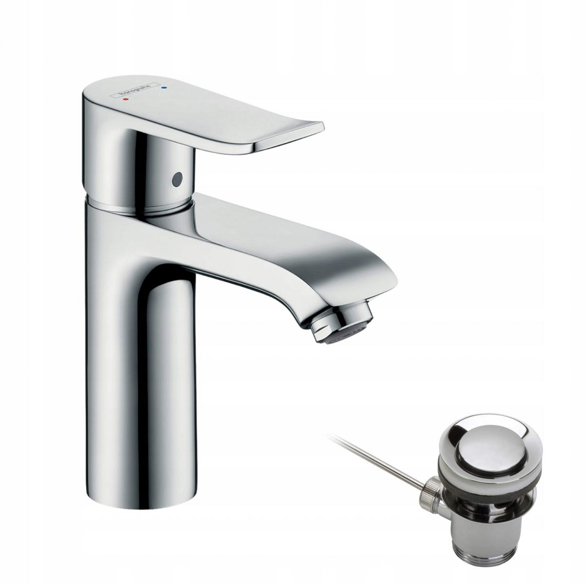 Bateria umywalkowa Hansgrohe Metris E2 jednouchwytowa 110, DN15 chrom 31080