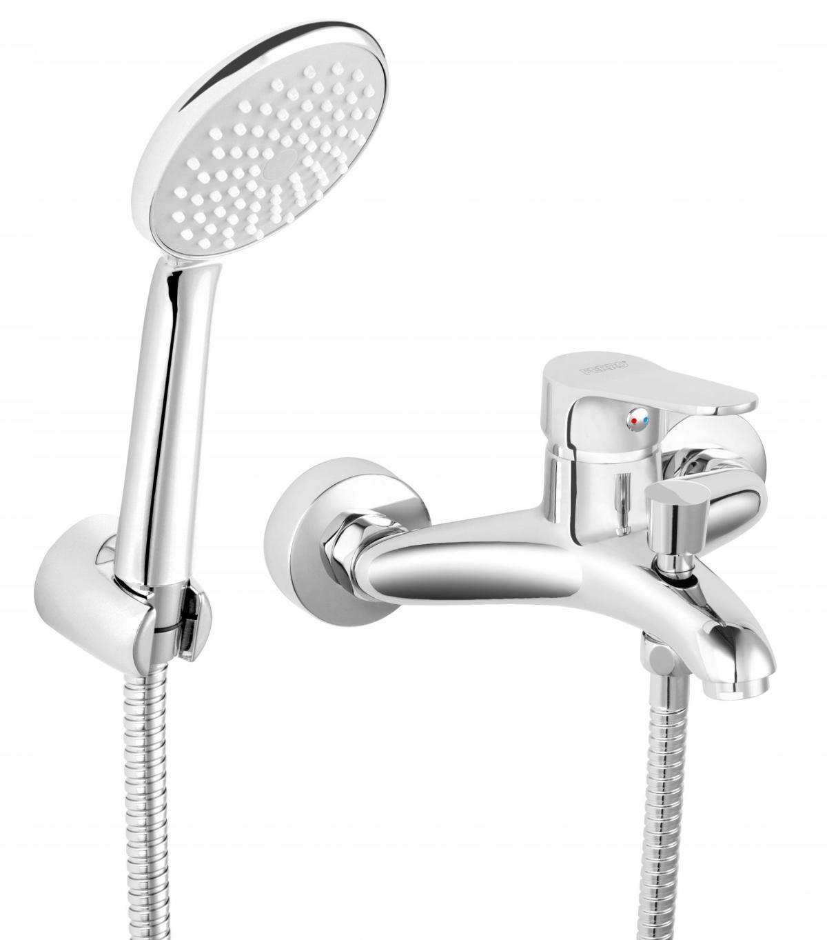 FERRO ISSO bateria wannowa z zestawem natrysk, chrom