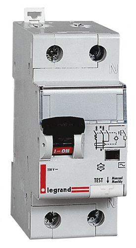 LEGRAND Wyłącznik różnicowo-nadprądowy P312 2P C 6A 30MA TYP AC DX3
