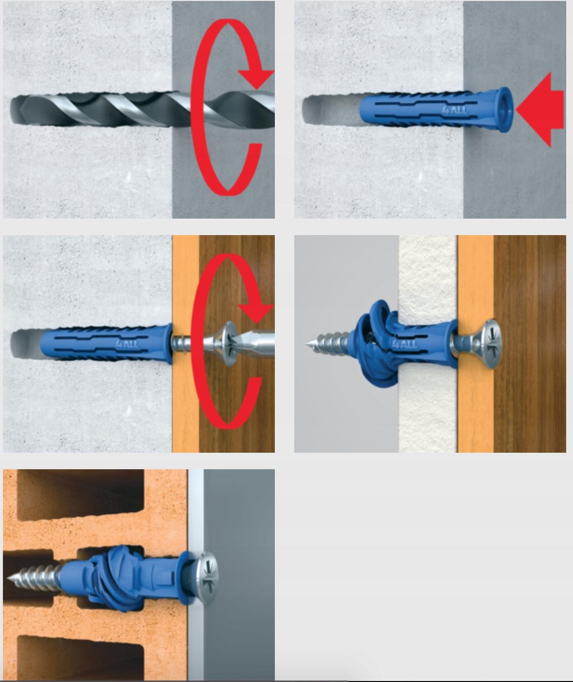 RAWLPLUG Kołek uniwersalny 4ALL fi 08 mm