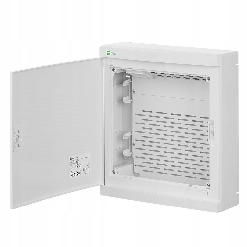 Rozdzielnica ELEGANT RN 2x12 MULTIMEDIALNA nowa wersja, BIAŁA, IP 40,