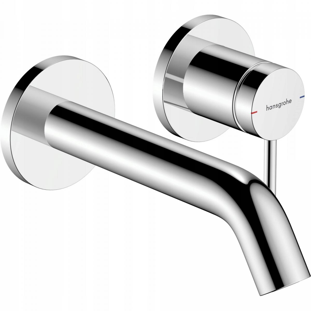 Bateria umywalkowa podtynkowa Hansgrohe Tecturis S srebrny